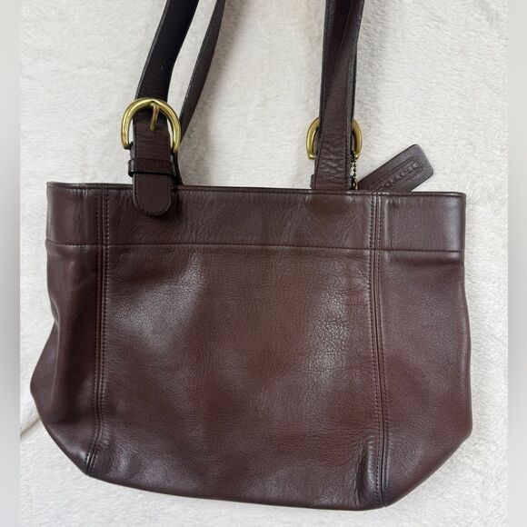 Vintage COACH 1996 #4157 Leather Waverly SoHo Buckle Shoulder Bag Mahoga… - Picture 1 of 12